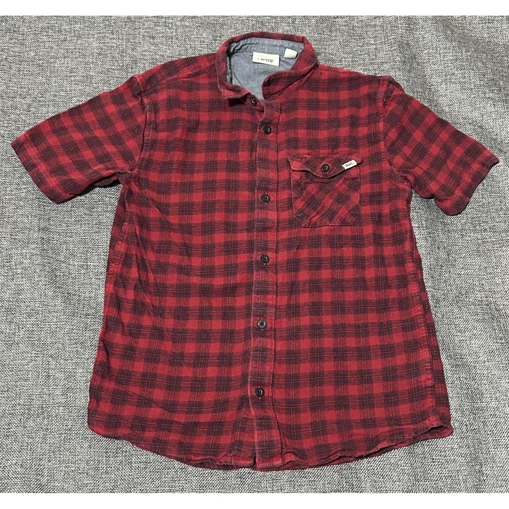 Vans Kids L‎ Plaid Short Sleeve Shirt